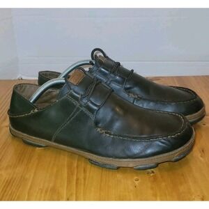 Olukai Ohana Casual Oxfords Shoes Men's Size 10 US/41 EU Brown Leather